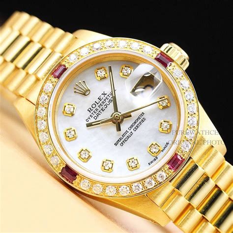 used women's gold rolex watches|pre owned rolex women's watches.